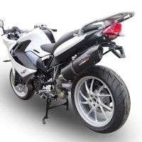 Scarico GPR compatibile con  Bmw F 800 Gt 2012-2016, Furore Poppy, Scarico omologato, silenziatore con db killer estraibile e raccordo specifico