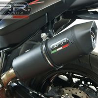 Scarico GPR compatibile con  Bmw F 800 R 2015-2016, Furore Nero, Scarico omologato, silenziatore con db killer estraibile e raccordo specifico