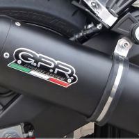 Scarico GPR compatibile con  Yamaha Fz 8  2010-2016, Furore Nero, Scarico omologato, silenziatore con db killer estraibile e raccordo specifico