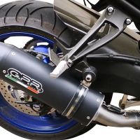 Scarico GPR compatibile con  Yamaha Fz 8  2010-2016, Furore Nero, Scarico omologato, silenziatore con db killer estraibile e raccordo specifico