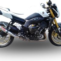 Scarico GPR compatibile con  Yamaha Fz 8  2010-2016, Deeptone Inox, Scarico omologato, silenziatore con db killer estraibile e raccordo specifico