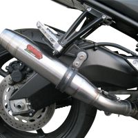 Scarico GPR compatibile con  Yamaha Fz 8  2010-2016, Deeptone Inox, Scarico omologato, silenziatore con db killer estraibile e raccordo specifico