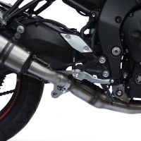 GPR exhaust compatible with  Yamaha Fz 8  2010-2016, Gpe Ann. titanium, Homologated legal slip-on exhaust including removable db killer and link pipe 