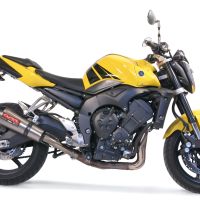 Scarico GPR compatibile con  Yamaha Fz.1 - Fazer 1000  2006-2014, Gpe Ann. titanium, Terminale di scarico omologato, fornito con db killer estraibile, catalizzatore e raccordo specifico