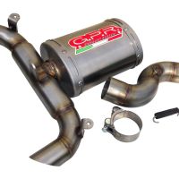 Scarico GPR compatibile con  Suzuki Gsr 600 2006-2011, Titanium Oval , Scarico omologato, silenziatore con db killer estraibile e raccordo specifico