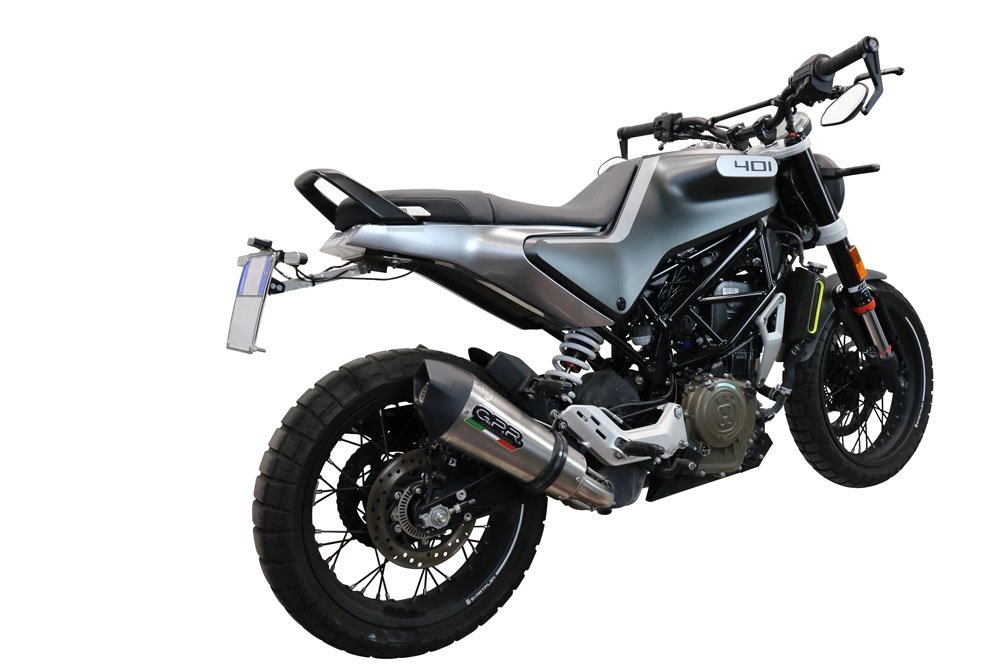 Scarico GPR compatibile con  Husqvarna Vitpilen 401 2020-2020, GP Evo4 Titanium, Scarico omologato, silenziatore con db killer estraibile e raccordo specifico