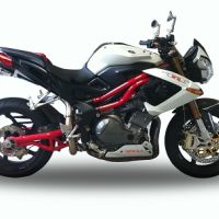 Scarico GPR compatibile con  Benelli Tnt 899 2008-2016, Tiburon Titanium, Scarico omologato, silenziatore con db killer estraibile e raccordo specifico