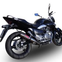 GPR exhaust compatible with  Suzuki Gw 250 F Inazuma 2012-2017, Deeptone Inox, Dual Homologated legal slip-on exhaust including removable db killers and link pipes 