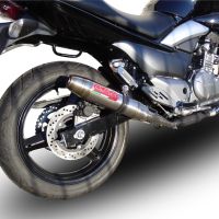 GPR exhaust compatible with  Suzuki Gw 250 F Inazuma 2012-2017, Deeptone Inox, Dual Homologated legal slip-on exhaust including removable db killers and link pipes 