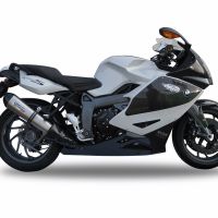 Scarico GPR compatibile con  Bmw K 1300 S -R  2009-2014, Gpe Ann. titanium, Terminale di scarico omologato,fornito con db killer estraibile,catalizzatore e collettore