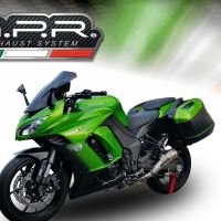 Scarico GPR compatibile con  Kawasaki Z 1000  2010-2013, Powercone Evo, Coppia di terminali di scarico omologati, forniti con db killer removibili e raccordi specifici