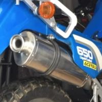 Scarico GPR compatibile con  Kawasaki Klx 650 R  1996-2002, Trioval, Scarico omologato, silenziatore con db killer estraibile e raccordo specifico