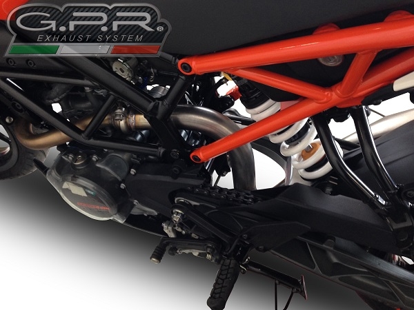 Scarico GPR compatibile con  Ktm Rc 390 2022-2024, Decatalizzatore, Collettore decatalizzore, applicazione racing