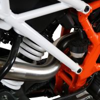 GPR exhaust compatible with  Ktm Duke 390 2017-2020, Deeptone Inox, Homologated legal slip-on exhaust including removable db killer, link pipe and catalyst 