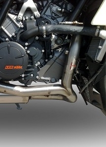 Scarico GPR compatibile con  Ktm Rc 8 R 2008-2014, Gpe Ann. titanium, Scarico completo omologato,fornito con db killer estraibile,catalizzatore e collettore