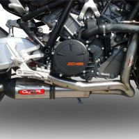 Scarico GPR compatibile con  Ktm Rc 8 R 2008-2014, Gpe Ann. titanium, Scarico completo omologato,fornito con db killer estraibile,catalizzatore e collettore