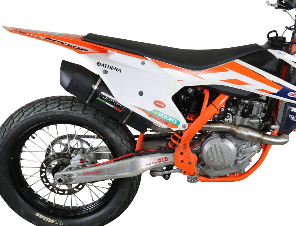 Scarico GPR compatibile con  Ktm SX-F 450 2016-2018, Furore Nero, Scarico completo racing, fornito con db killer estraibile e collettore, non legale per uso stradale