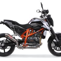 Scarico GPR compatibile con  Ktm Duke 690 2017-2020, Powercone Evo, Scarico omologato, silenziatore con db killer estraibile e raccordo specifico