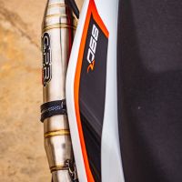 GPR exhaust compatible with  Ktm Duke 890 2021-2024, Deeptone Inox, Racing slip-on exhaust including link pipe 