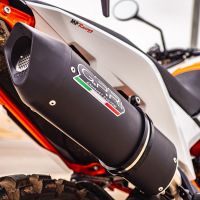 Scarico GPR compatibile con  Ktm Adventure 890 2021-2023, Furore Evo4 Nero, Scarico omologato, silenziatore con db killer estraibile e raccordo specifico