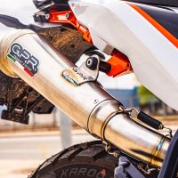 GPR exhaust compatible with  Ktm Duke 890 2021-2024, Deeptone Inox, Racing slip-on exhaust including link pipe 