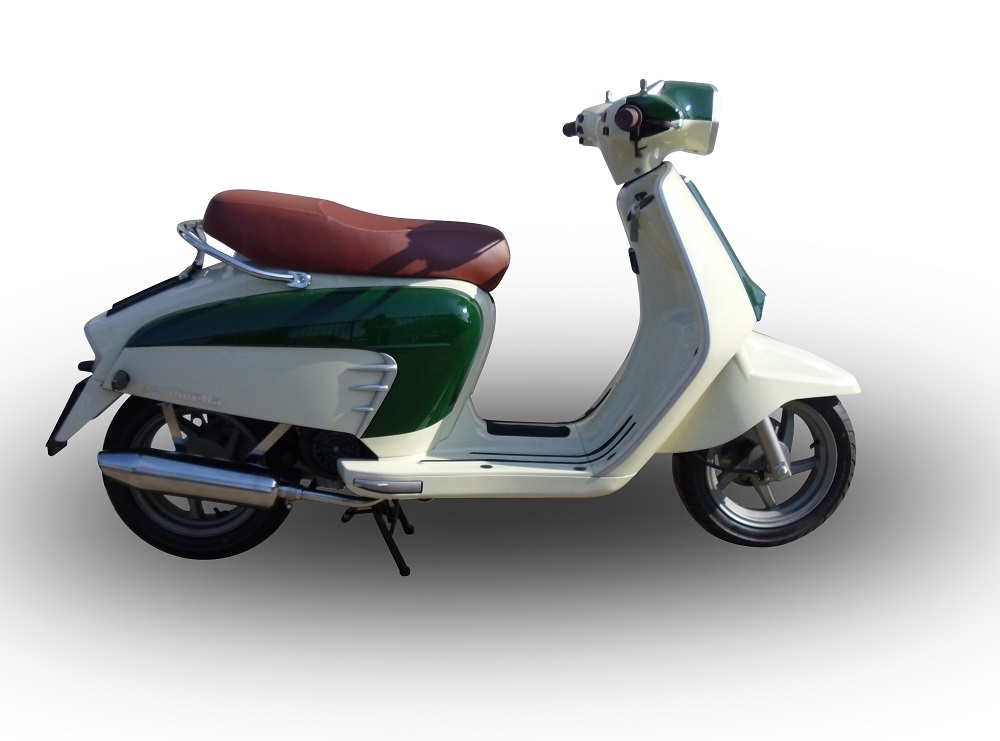 Scarico GPR compatibile con  Lambretta Lambretta 125 - 150 Milano  2012-2014, Ultracone lucido, Scarico completo omologato,fornito con db killer estraibile,catalizzatore e collettore