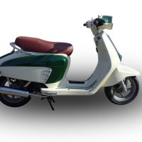 Scarico GPR compatibile con  Lambretta Lambretta 125 - 150 Milano  2012-2014, Ultracone lucido, Scarico completo omologato,fornito con db killer estraibile,catalizzatore e collettore