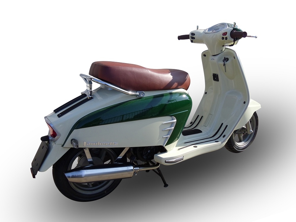 Scarico GPR compatibile con  Lambretta Lambretta 125 - 150 Milano  2012-2014, Ultracone lucido, Scarico completo omologato,fornito con db killer estraibile,catalizzatore e collettore