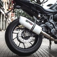 GPR exhaust compatible with  Yamaha Mt-07  2014-2016, Albus Ceramic, Homologated legal full system exhaust, including removable db killer and catalyst 