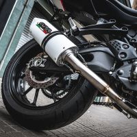 GPR exhaust compatible with  Yamaha Mt-07  2014-2016, Albus Ceramic, Homologated legal full system exhaust, including removable db killer and catalyst 