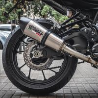 GPR exhaust compatible with  Yamaha Mt-07  2017-2020, Gpe Ann. titanium, Racing full system exhaust, including removable db killer 