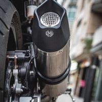 GPR exhaust compatible with  Yamaha Mt-07  2017-2020, GP Evo4 Titanium, Homologated legal full system exhaust, including removable db killer and catalyst 