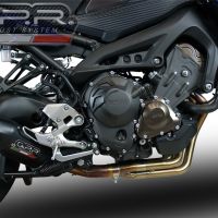 Scarico GPR compatibile con  Yamaha Mt-09 Tracer 900 2017-2020, Furore Evo4 Nero, Scarico completo omologato,fornito con db killer estraibile,catalizzatore e collettore