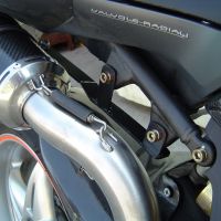 GPR exhaust compatible with  Mv Agusta Brutale 750 S 2000-2006, Gpe Ann. titanium, Homologated legal slip-on exhaust including removable db killer and link pipe 