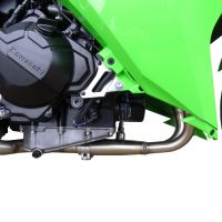 GPR exhaust compatible with  Kawasaki Ninja 300 R  2012-2017, Furore Nero, Homologated legal full system exhaust, including removable db killer and catalyst 