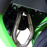 Scarico GPR compatibile con  Kawasaki Ninja 300 R  2012-2017, Furore Nero, Scarico completo omologato,fornito con db killer estraibile,catalizzatore e collettore