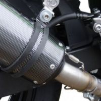 GPR exhaust compatible with  Kawasaki Ninja 300 R  2012-2017, Gpe Ann. titanium, Homologated legal slip-on exhaust including removable db killer and link pipe 