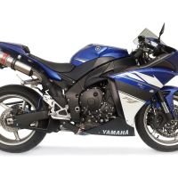 Scarico GPR compatibile con  Yamaha Yzf 1000 R1  2009-2014, Gpe Ann. titanium, Coppia di terminali di scarico omologati, forniti con db killer removibili e raccordi specifici