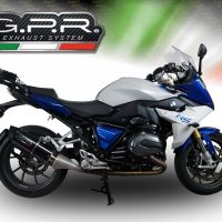 Scarico GPR compatibile con  Bmw R 1200 Rs Lc 2017-2019, Furore Evo4 Nero, Scarico omologato, silenziatore con db killer estraibile e raccordo specifico