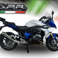 Scarico GPR compatibile con  Bmw R 1200 Rs Lc 2017-2019, Powercone Evo, Scarico omologato, silenziatore con db killer estraibile e raccordo specifico