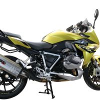 Scarico GPR compatibile con  Bmw R 1250 R -Rs 2019-2020, Sonic Titanium, Scarico omologato, silenziatore con db killer estraibile e raccordo specifico