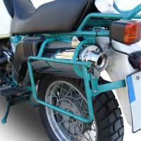 Scarico GPR compatibile con  Bmw R 100 Gs 1987-1996, Trioval, Scarico omologato, silenziatore con db killer estraibile e raccordo specifico