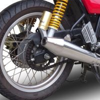 Scarico GPR compatibile con  Royal Enfield Continental GT 535  2014-2016, Vintacone, Terminale di scarico racing, con raccordo, senza omologazione