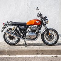 Scarico GPR compatibile con  Royal Enfield Interceptor 650 2019-2020, Ultracone, Coppia di terminali di scarico omologati, forniti con db killer removibile, catalizzatori e raccordi specifici