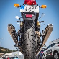 Scarico GPR compatibile con  Royal Enfield Interceptor 650 2019-2020, Ultracone, Coppia di terminali di scarico omologati, forniti con db killer removibile, catalizzatori e raccordi specifici