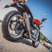 Scarico GPR compatibile con  Royal Enfield Interceptor 650 2019-2020, Ultracone, Coppia di terminali di scarico omologati, forniti con db killer removibile, catalizzatori e raccordi specifici