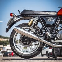 Scarico GPR compatibile con  Royal Enfield Interceptor 650 2019-2020, Ultracone, Coppia di terminali di scarico omologati, forniti con db killer removibile, catalizzatori e raccordi specifici