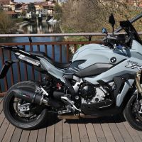 Scarico GPR compatibile con  Bmw S 1000 XR -M  2020-2024, Furore Evo4 Nero, Scarico omologato, silenziatore con db killer estraibile e raccordo specifico