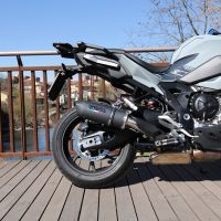 Scarico GPR compatibile con  Bmw S 1000 XR -M  2020-2024, Furore Evo4 Nero, Scarico omologato, silenziatore con db killer estraibile e raccordo specifico