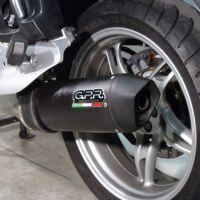 Scarico GPR compatibile con  Bmw R 1150 Rt 2000-2006, Furore Nero, Terminale di scarico omologato,fornito con db killer estraibile,catalizzatore e collettore